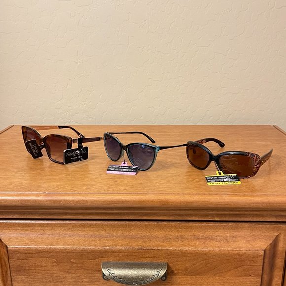 Foster Grant Sunglasses 3 Pair New With Tags - Picture 1 of 9